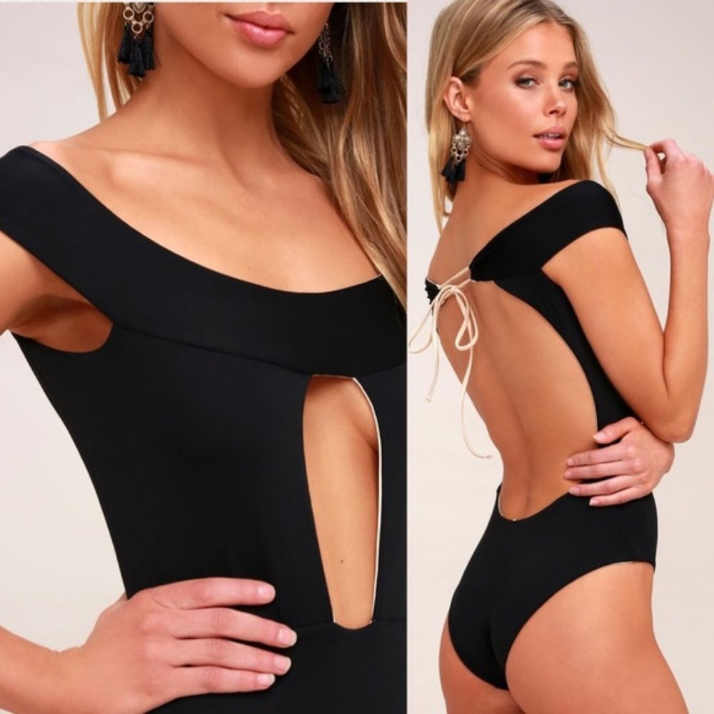 Sunbeam reversible off-the-shoulder one piece